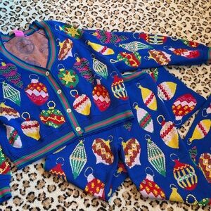 QUEEN OF SPARKLES Festive Blue Ornament Set